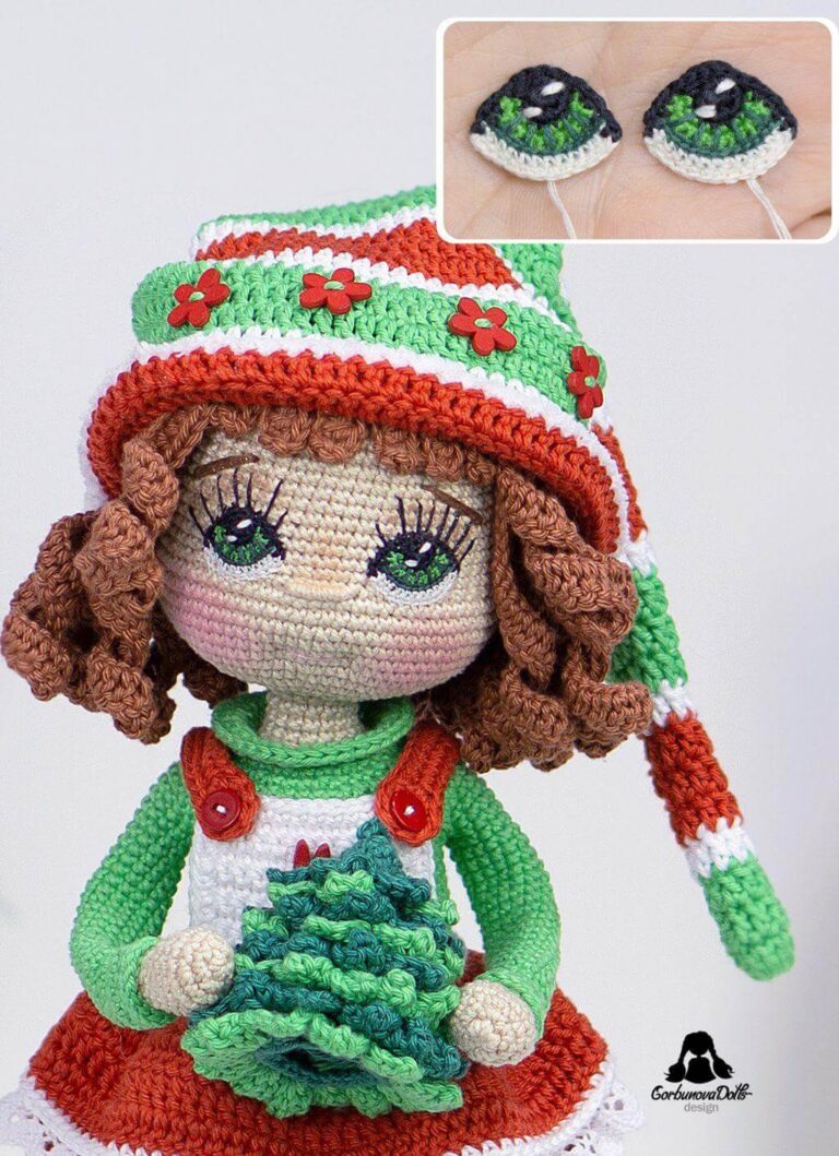 Crochet doll eyes pattern