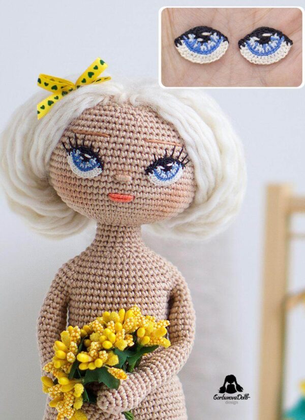 Crochet doll eyes pattern