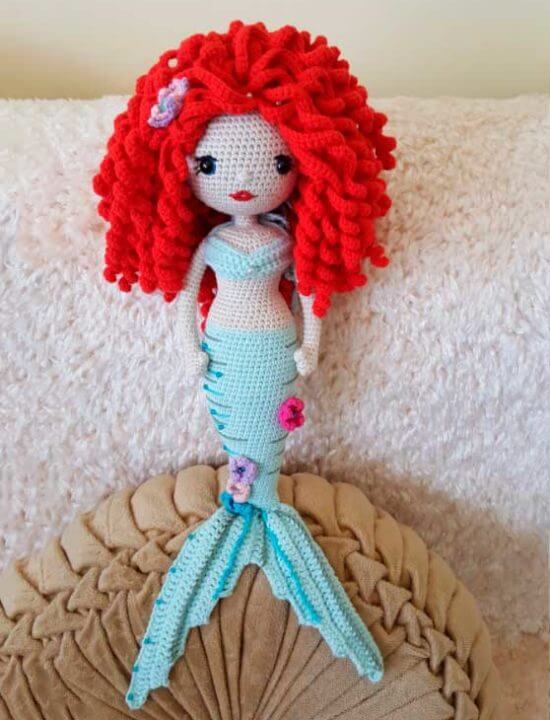 Crochet Amigurumi Doll Pattern: Mermaid