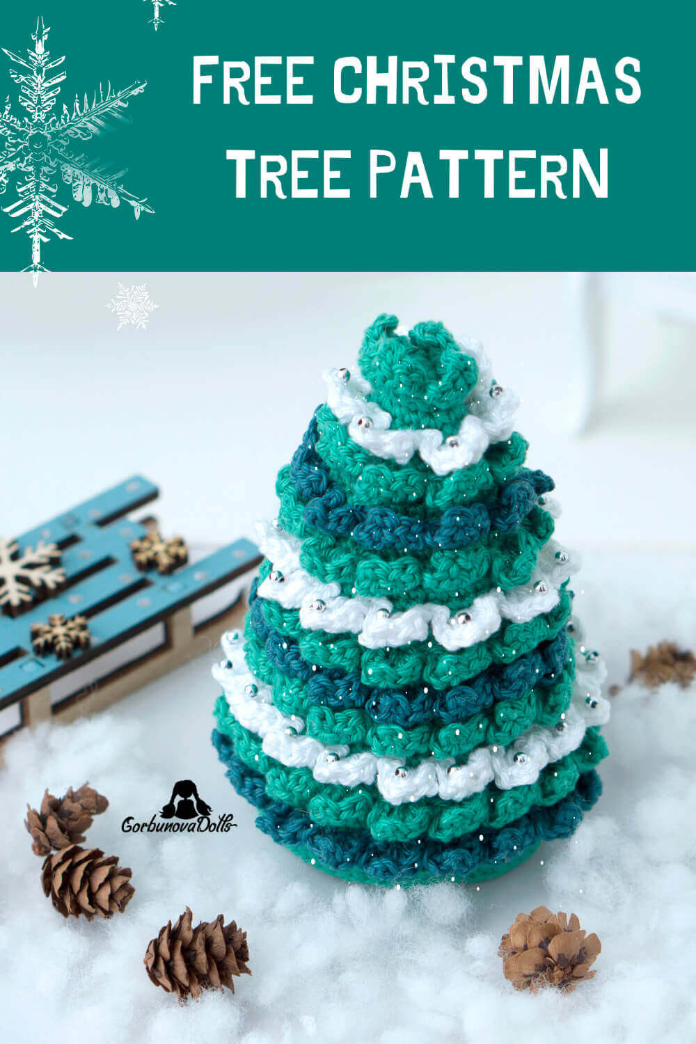 Christmas tree crochet free pattern