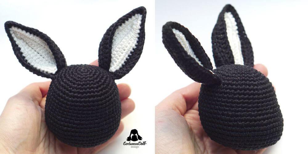 Crochet Bat Pattern Free: head and body